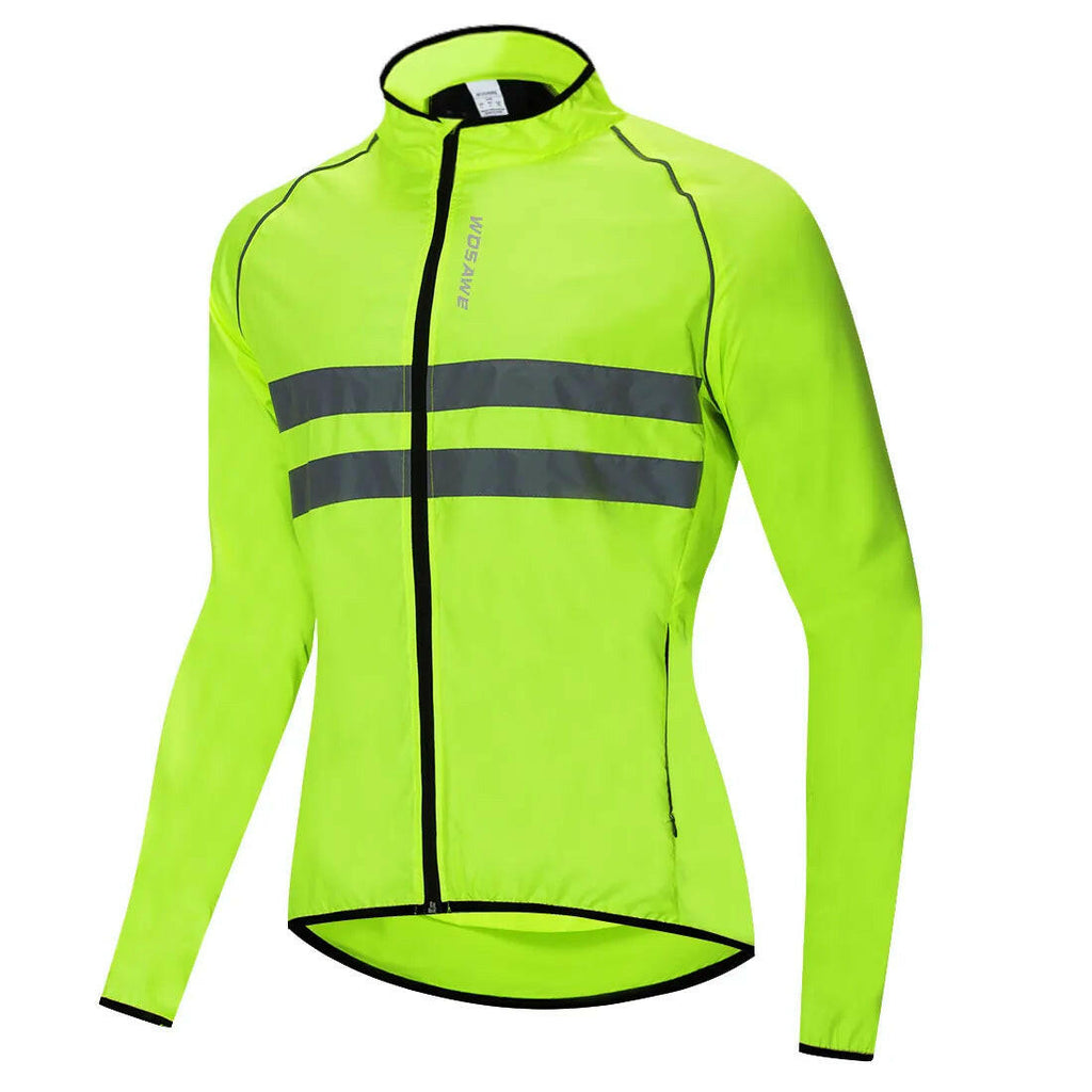 WOSAWE Ultralight Reflective Men Cycling Jacket Windproof Mountain Bike MTB Jacket Running Riding Bicycle Windbreaker-WAYBIKER