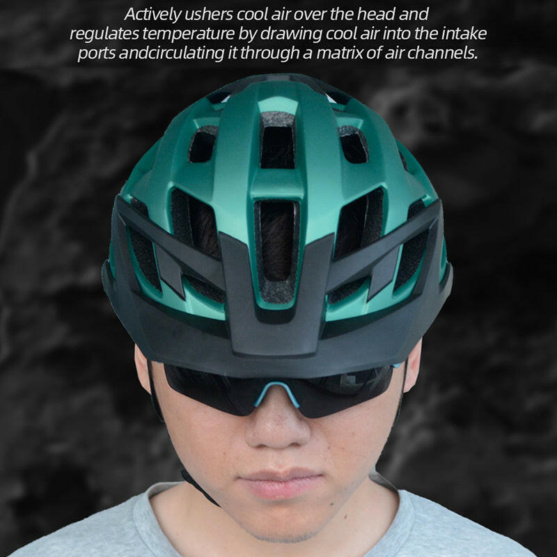 Helmet Cycling Integrally-Molded with Visor Bicycle Helmets for Men Ultralight Safety Mountain Bike Helmet Cairbull Casco Bicicl-WAYBIKER