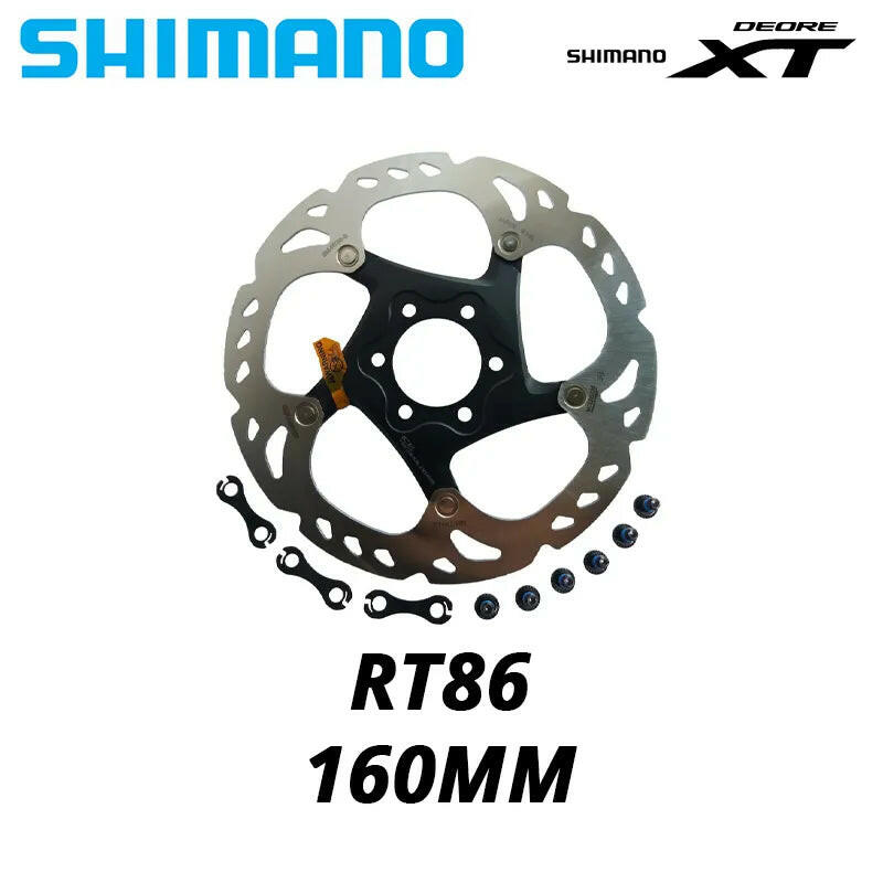 Shimano Deore XT SLX RT76/26/56/66/86 Bike Brake Disc 6 Bolt Ice Point Technology MTB Mountain Bicycle Disc 160MM 180MM 203MM-WAYBIKER