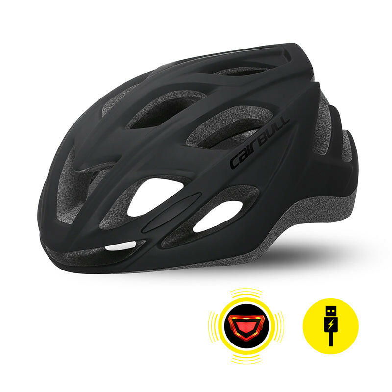 Road Bicycle Helmet Man Woman City Leisure New Bike Helmet with Tail Light Safety Cycling Cap In-mold Ultralight Racing Helmets-WAYBIKER