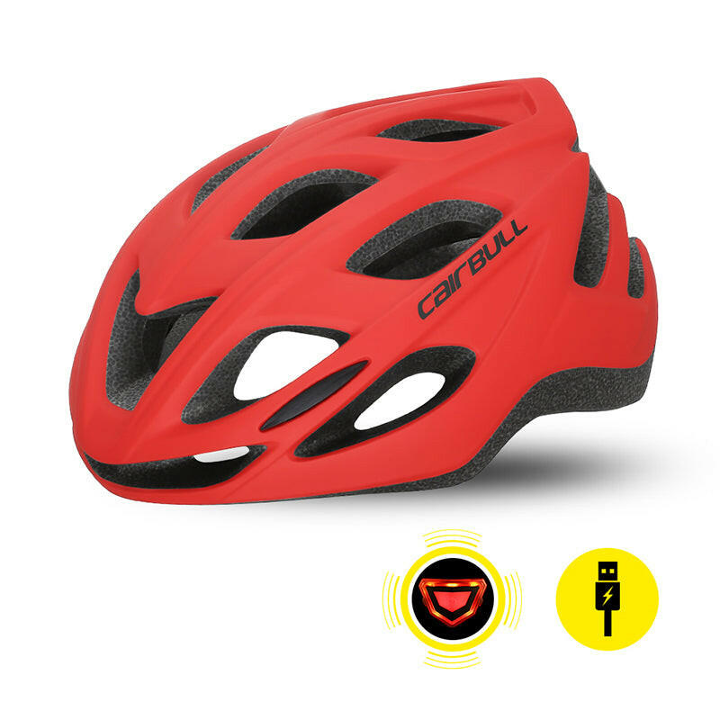 Road Bicycle Helmet Man Woman City Leisure New Bike Helmet with Tail Light Safety Cycling Cap In-mold Ultralight Racing Helmets-WAYBIKER