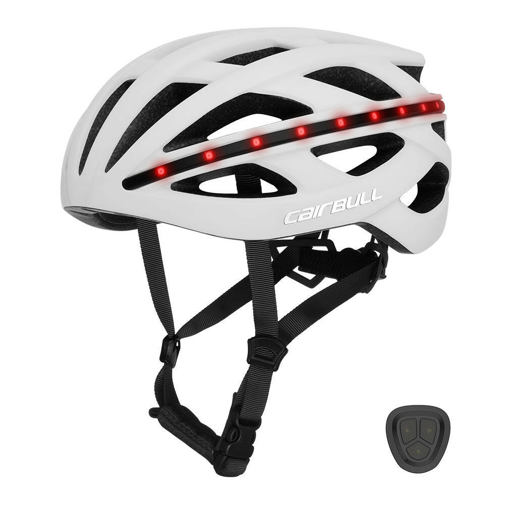 Road Bike Helmet Night Cycling Helmet Smart Remote Control Turn Signal LED Light Commuter Cycle Helmet Breathable Ultra Light-WAYBIKER