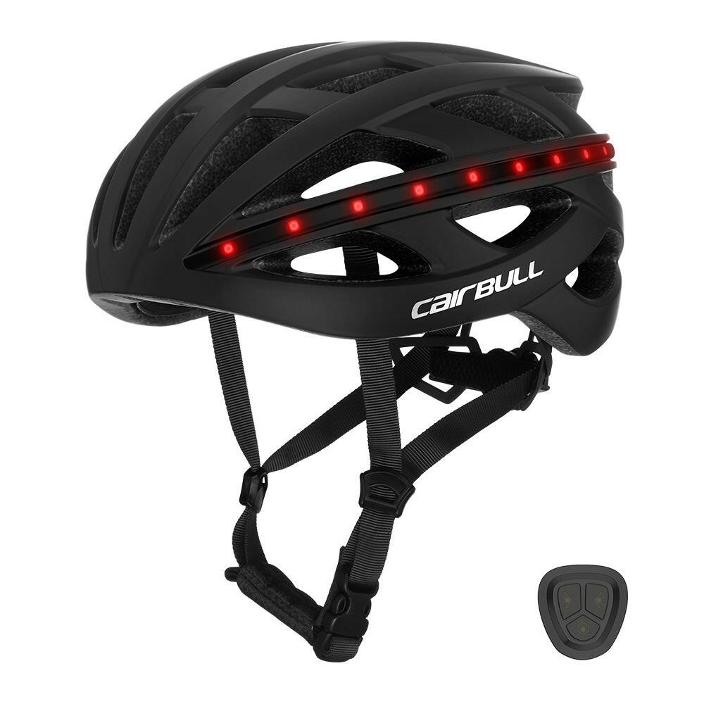 Road Bike Helmet Night Cycling Helmet Smart Remote Control Turn Signal LED Light Commuter Cycle Helmet Breathable Ultra Light-WAYBIKER