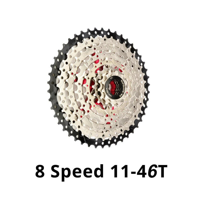 Sunshine 8 Speed Freewheel Cassette 11-25T/28T/32T/40T /42T Compatible HG Freehub for MTB Mountain Bicycle 8V Bike Parts-WAYBIKER