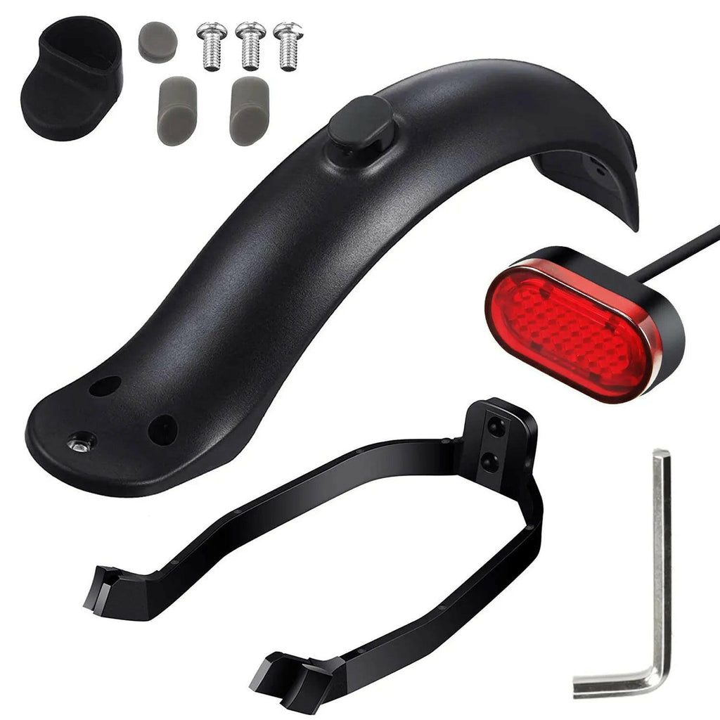 Scooter Mudguard for Xiaomi Mijia M365 M187 Pro Electric Scooter Tire Splash Fender with Rear Taillight Back Guard