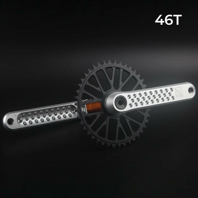 ZEROING Road Folding Bicycle Crankset 10/11/12speed GXP Single Chainring 40/42/44/46/48T With Bracket Bottom BSA For Gravel Bike-WAYBIKER
