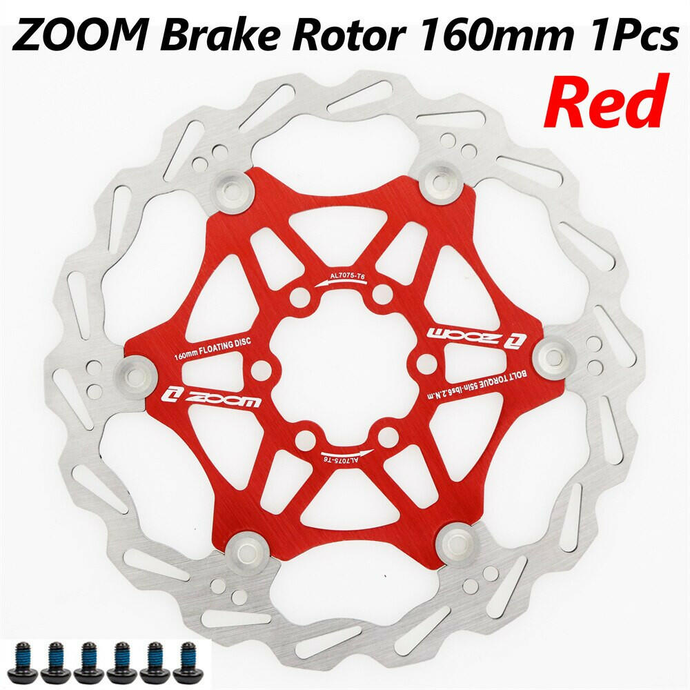ZOOM Mountain bike 160 180 203mm disc brake rotor floating thickening anodized quick cooling ultra-light disc-WAYBIKER