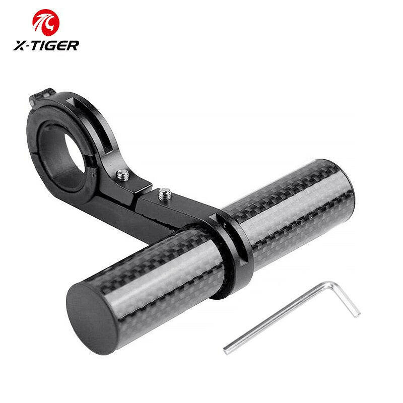 X-TIGER Bike Handlebar Extender Double Handlebar Extension Carbon Fiber Mount Holder with Aluminum Alloy Bracket-WAYBIKER