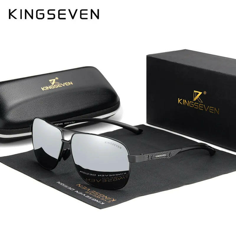 Men Aluminum Sunglasses Polarized UV400 Mirror Male Sun Glasses Women For Men Oculos de sol-WAYBIKER