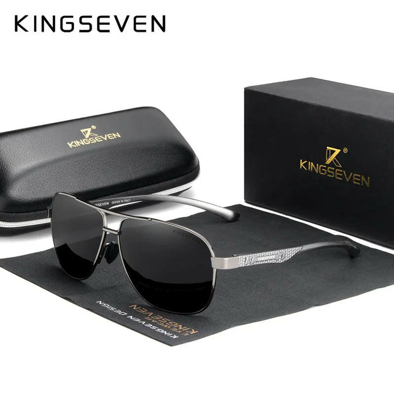 Men Aluminum Sunglasses Polarized UV400 Mirror Male Sun Glasses Women For Men Oculos de sol-WAYBIKER