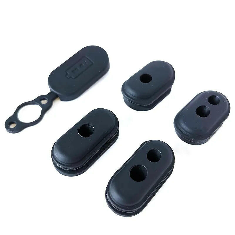 Charging Port Dust Plug Rubber Case For Xiaomi M365 Pro 1S Electric Scooter Brake line Hole Cover Replacement Parts Black Red-WAYBIKER