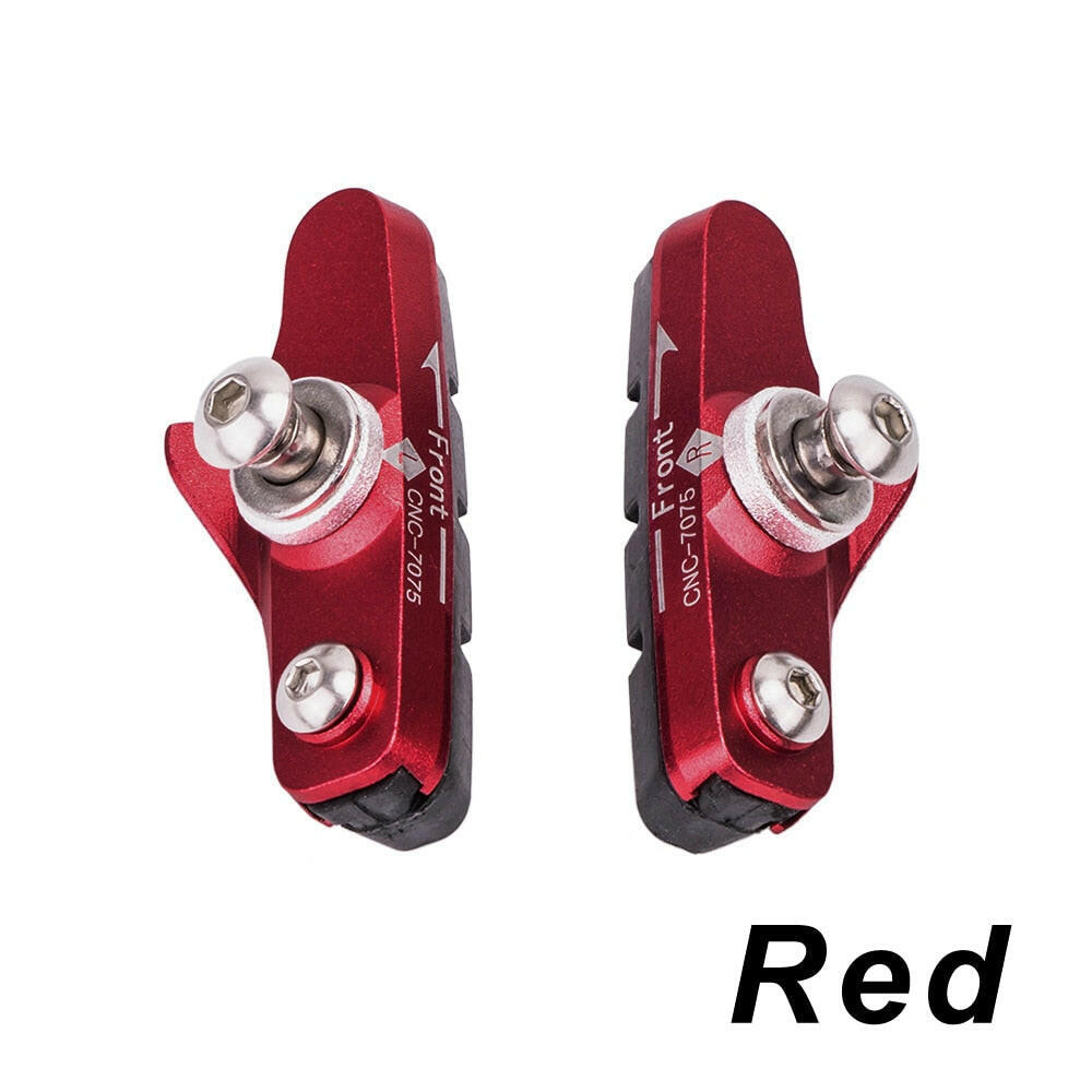ZTTO Road Bike Brake Pads Rubber Brake Pads MTB Road Brake Block Braking Holder Shoes Cycle Brake Hoof Part V-Brake Holder Shoes-WAYBIKER