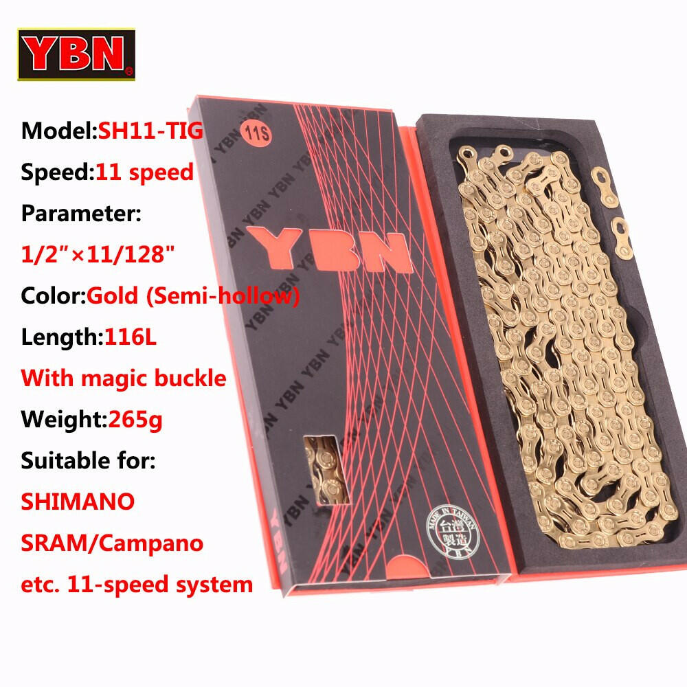 YBN Bike Chain Road Mountain Bicycle 10/11/12 Speed Chains MTB 10v 11v 12v For SHIMANO SRAM Parts With Links Lock-WAYBIKER