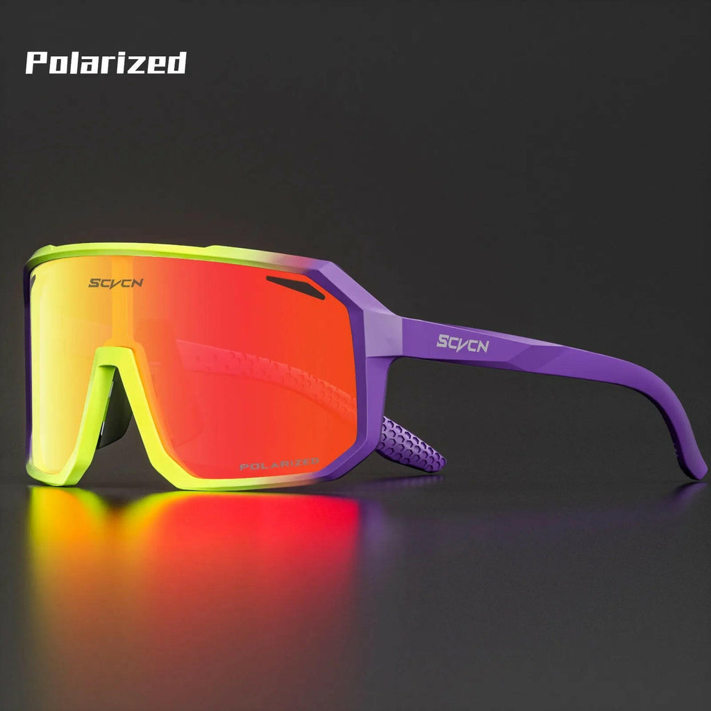 SCVCN Men Sunglasses Polarized Cycling Glasses Sun Glasses for Driving Fishing MTB Goggles Woman Bike Bicycle Cycle Eyewear-WAYBIKER