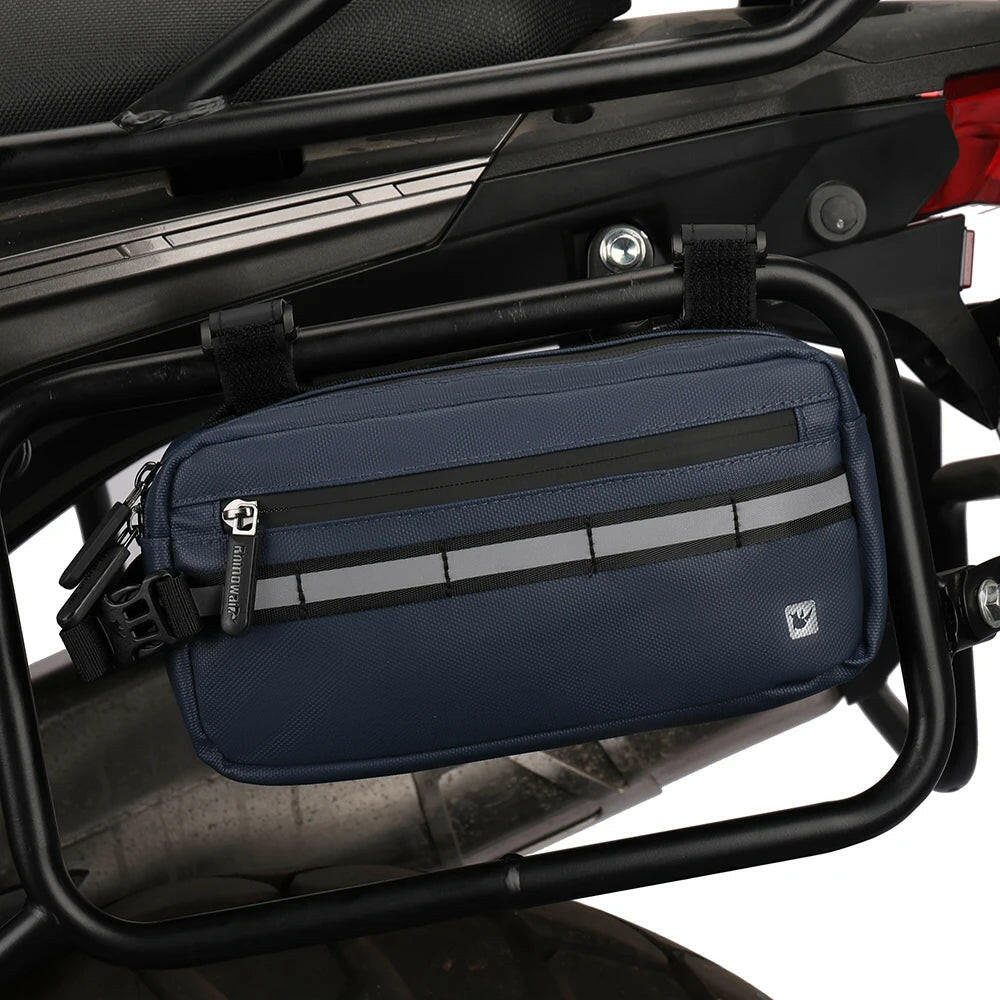 Rhinowalk 3L Motorcycle Bag Moto Side Bag Tail Bag Bumper Multifunctional Waist Bag Outdoor Motorbike Tool Bag Accessories