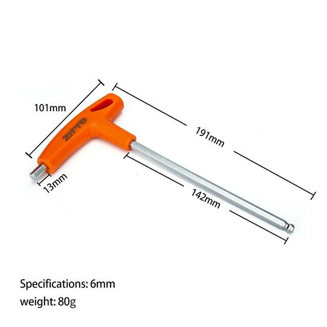 ZTTO Hex key Allen Wrench Hand Tool 2/2.5/3/4/5/6/8/10mm Universal Quick Snap Adapter 2 in1 Ball/Flat Head Chrome Vanadium Steel-WAYBIKER