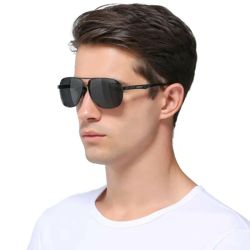 Men Aluminum Sunglasses Polarized UV400 Mirror Male Sun Glasses Women For Men Oculos de sol-WAYBIKER