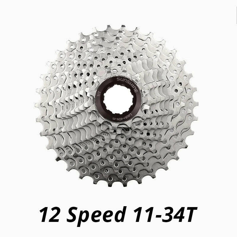 Sunshine 12Speed Freewheel Cassette 11-34T/46T/50T/52T Compatible HG Freehub for MTB Mountain Bicycle 12V M6100 Bike Parts-WAYBIKER