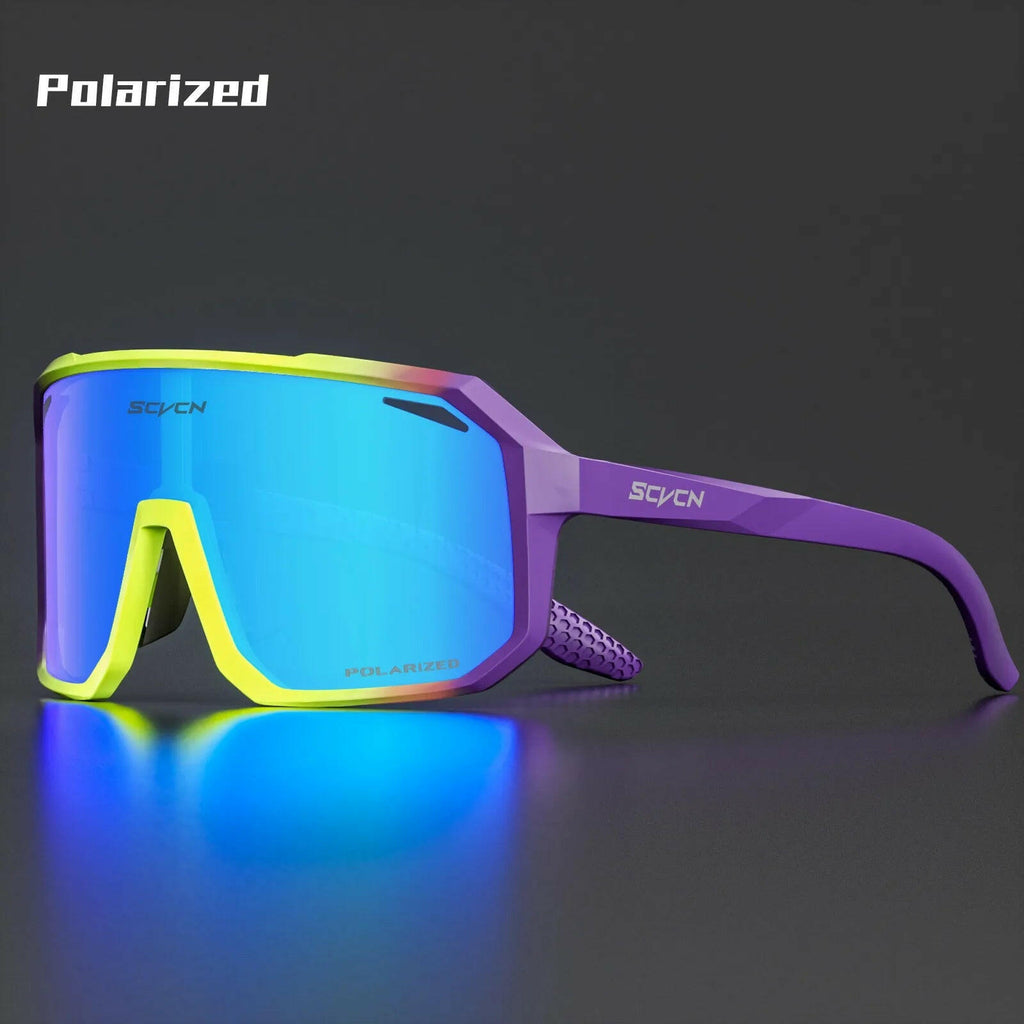 SCVCN Men Sunglasses Polarized Cycling Glasses Sun Glasses for Driving Fishing MTB Goggles Woman Bike Bicycle Cycle Eyewear-WAYBIKER