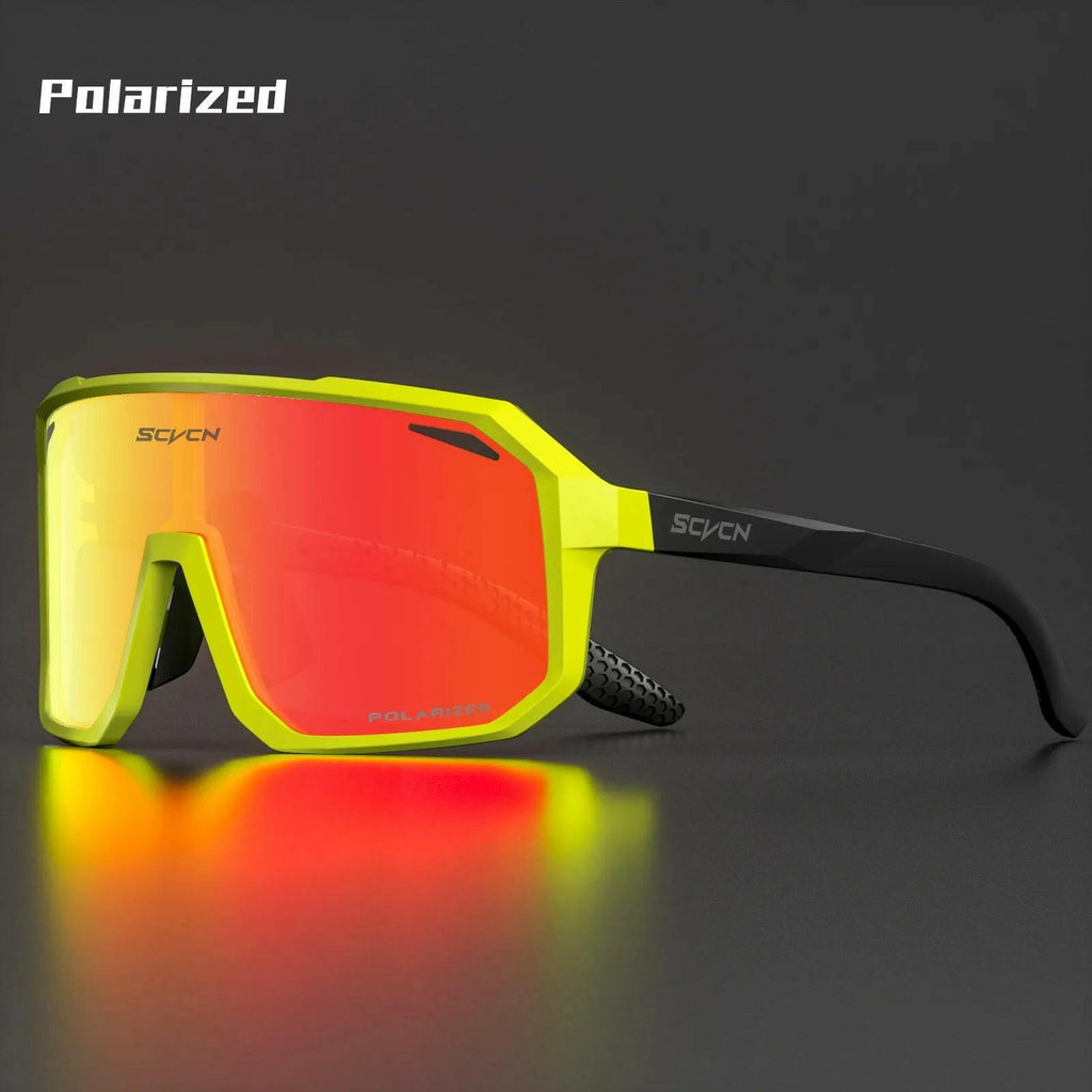 SCVCN Men Sunglasses Polarized Cycling Glasses Sun Glasses for Driving Fishing MTB Goggles Woman Bike Bicycle Cycle Eyewear-WAYBIKER