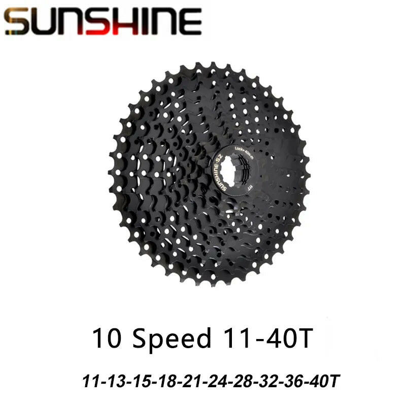 SUNSHINE Black Cassette 8S 9S 10S 11S 12S MTB Bike Road Bicycle Freewheel 11V 12V 42/46/50T 52T for M5100 M6100 SRAM HG Hub-WAYBIKER