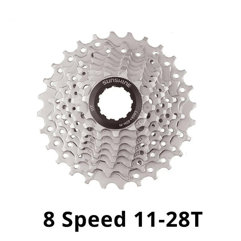 Sunshine 8 Speed Freewheel Cassette 11-25T/28T/32T/40T /42T Compatible HG Freehub for MTB Mountain Bicycle 8V Bike Parts-WAYBIKER