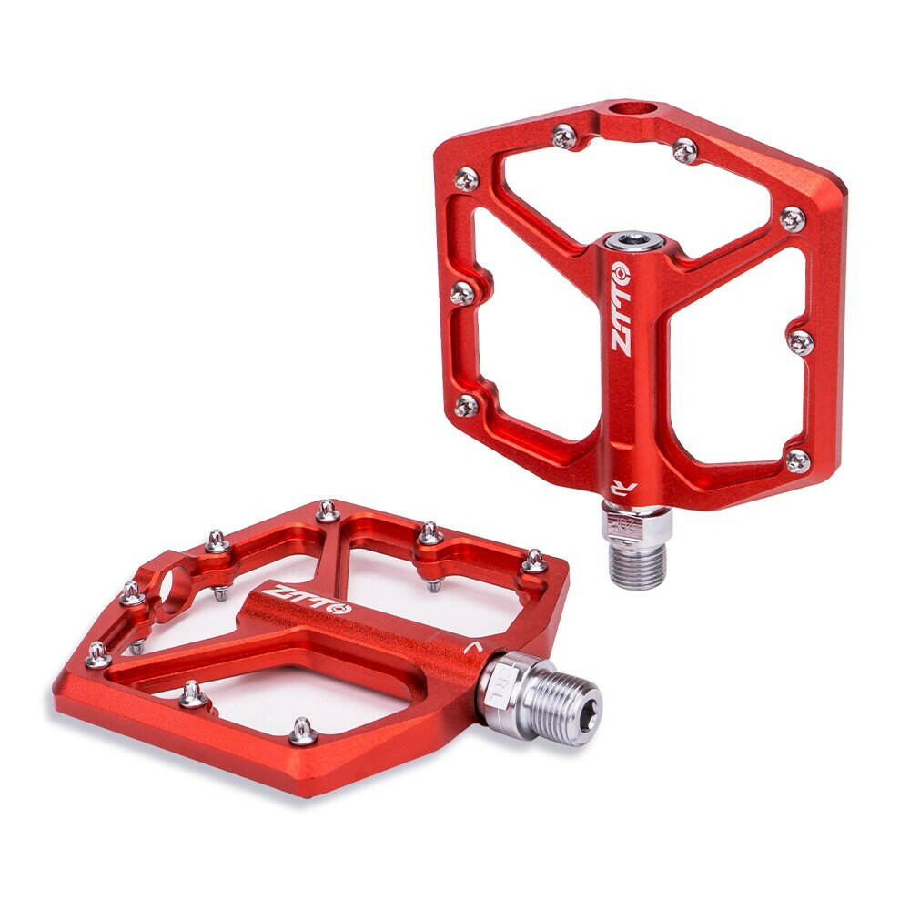 ZTTO MTB CNC Aluminum Alloy Ultralight Flat Pedal AM Enduro Bike Smooth Bearings 9/16 Thread Large Area For Gravel JT07-WAYBIKER