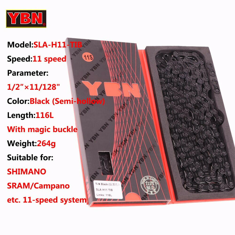 YBN Bike Chain Road Mountain Bicycle 10/11/12 Speed Chains MTB 10v 11v 12v For SHIMANO SRAM Parts With Links Lock-WAYBIKER