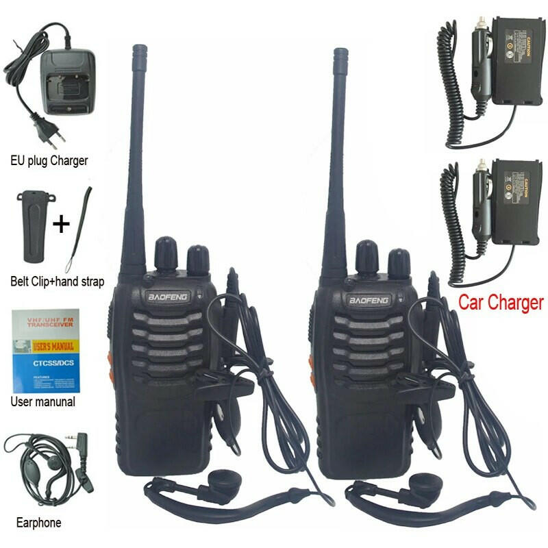 2Pcs/Lot Baofeng BF-888S Walkie Talkie Two-way Radio Set BF 888s UHF 400-470MHz 16CH Walkie-talkie Radios Transceiver-WAYBIKER