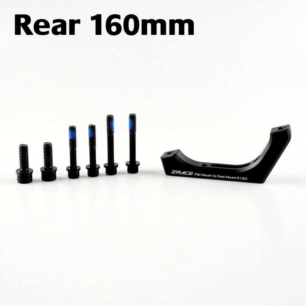 ZRACE Flat to Post Mount Brake Adapter, Front and Rear, 140mm / 160mm-WAYBIKER