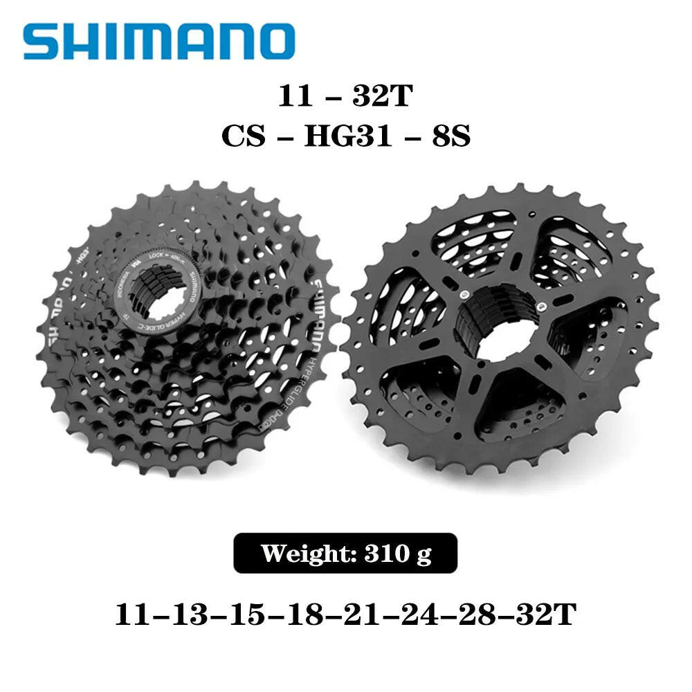 SHIMANO CS-HG41-8 CS-HG31-8 8 Speed 24 Speed Mountain Bike Folding Car Cassette Tower Wheel HG41-8 8s 8v 11-32T/34T Original-WAYBIKER