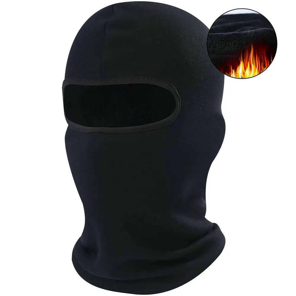 Winter Outdoor Fleece Full Face Mask Cycling Balaclava Scarf Sports Ski Hiking Snowboard Outdoor Neck Cover Warm Hood Hat Men-WAYBIKER