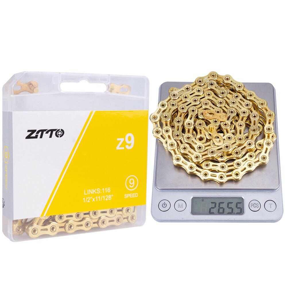 ZTTO ULT Bicycle 8 9 10 Speed Chain 116 Links MTB Road Bike Chains Power Lock High Quality 8S 9v 10v Current Cycling Accessories-WAYBIKER