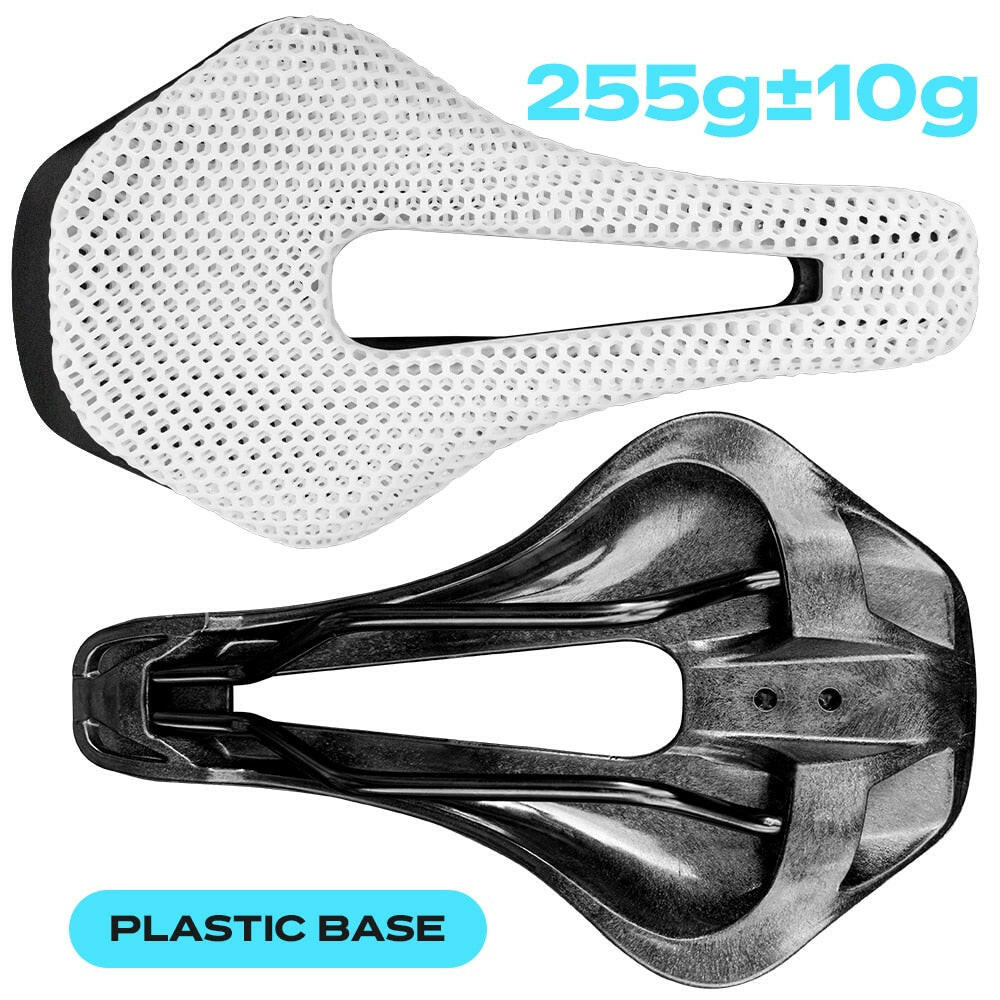 RYET 3D Printed Bicycle Saddle Ultralight Carbon Fiber Hollow Comfortable Breathable MTB Gravel Road bike Cycling Seat Parts-WAYBIKER