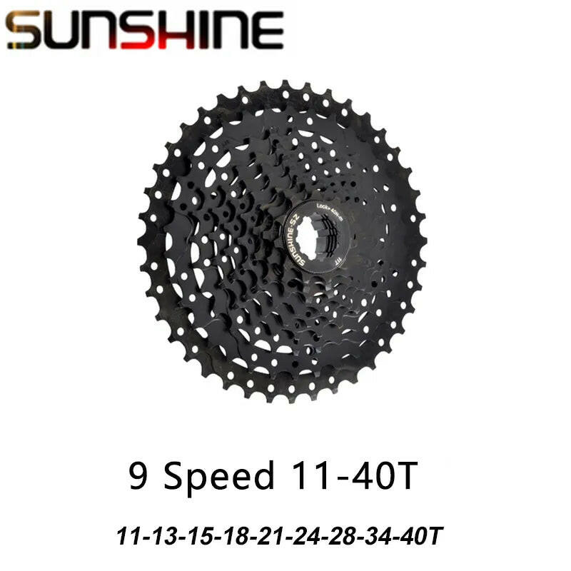 SUNSHINE Black Cassette 8S 9S 10S 11S 12S MTB Bike Road Bicycle Freewheel 11V 12V 42/46/50T 52T for M5100 M6100 SRAM HG Hub-WAYBIKER
