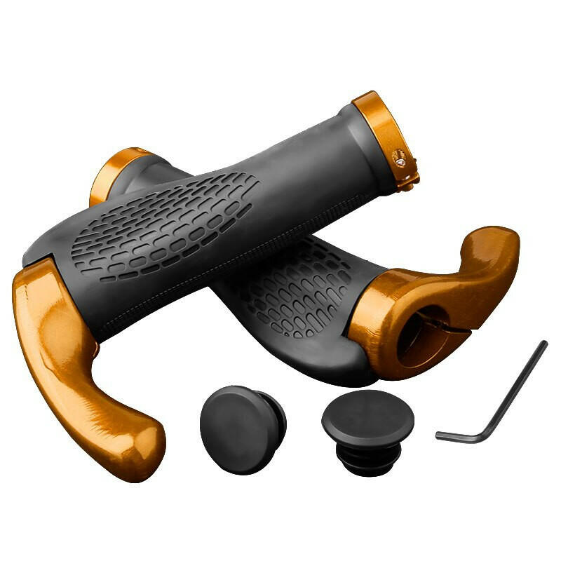 X-TIGER Bicycle Grips MTB Rubber Handlebar Grips Shockproof Anti-Slip Racing Road Bike Grips Ergonomic Lock Cycling Handlebar-WAYBIKER