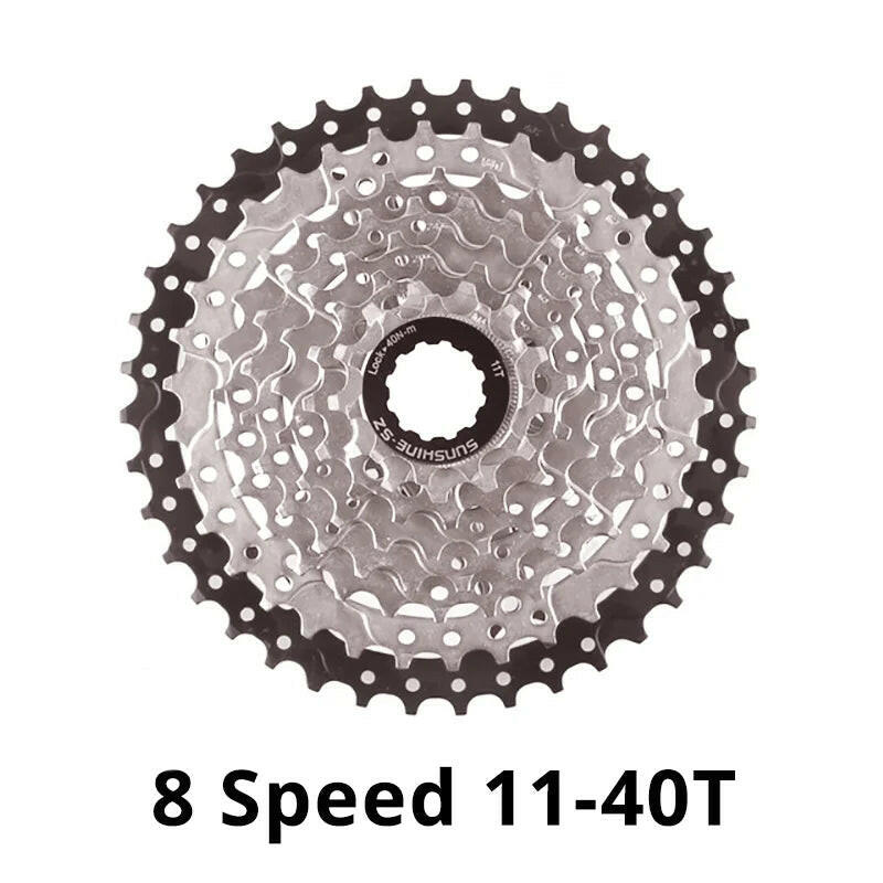 Sunshine 8 Speed Freewheel Cassette 11-25T/28T/32T/40T /42T Compatible HG Freehub for MTB Mountain Bicycle 8V Bike Parts-WAYBIKER