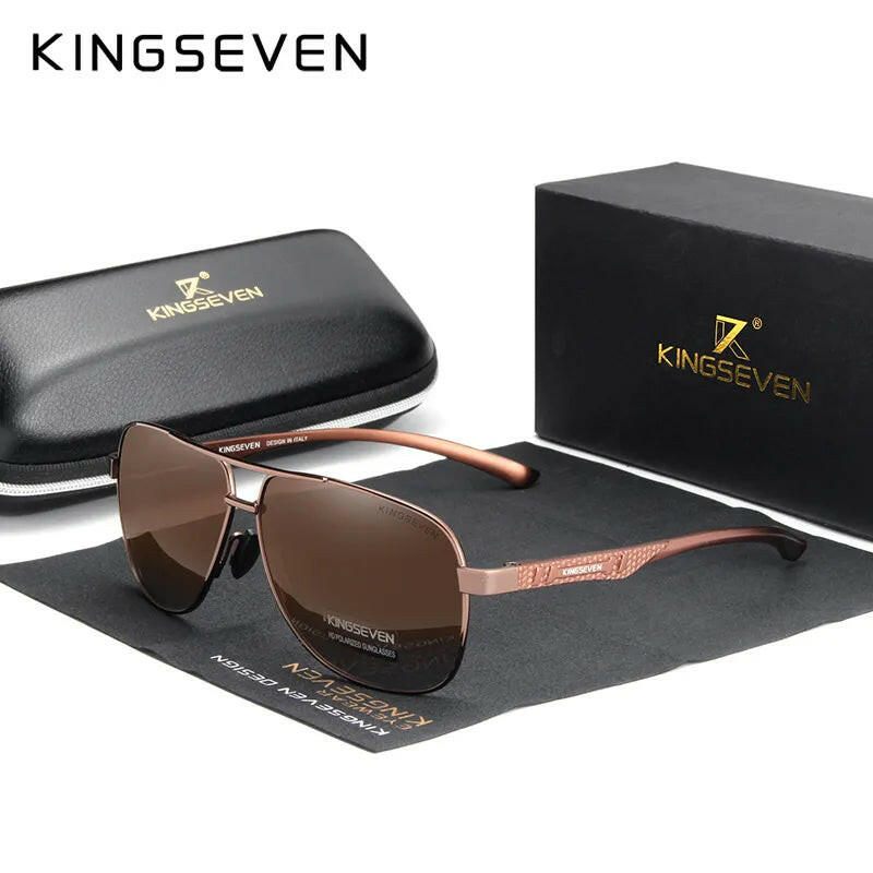 Men Aluminum Sunglasses Polarized UV400 Mirror Male Sun Glasses Women For Men Oculos de sol-WAYBIKER