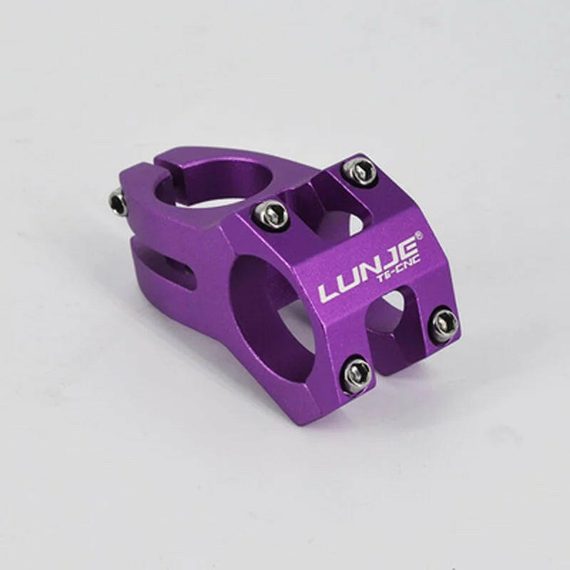 LUNJE MTB Stem 31.8x45mm High-strength Short Handlebar Stem Aluminum Alloy Bicycle Bridge Racing Downhill Bike / Road Bike Stem-WAYBIKER
