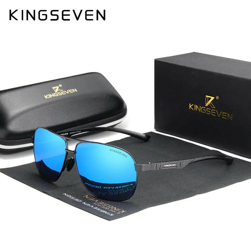 Men Aluminum Sunglasses Polarized UV400 Mirror Male Sun Glasses Women For Men Oculos de sol-WAYBIKER