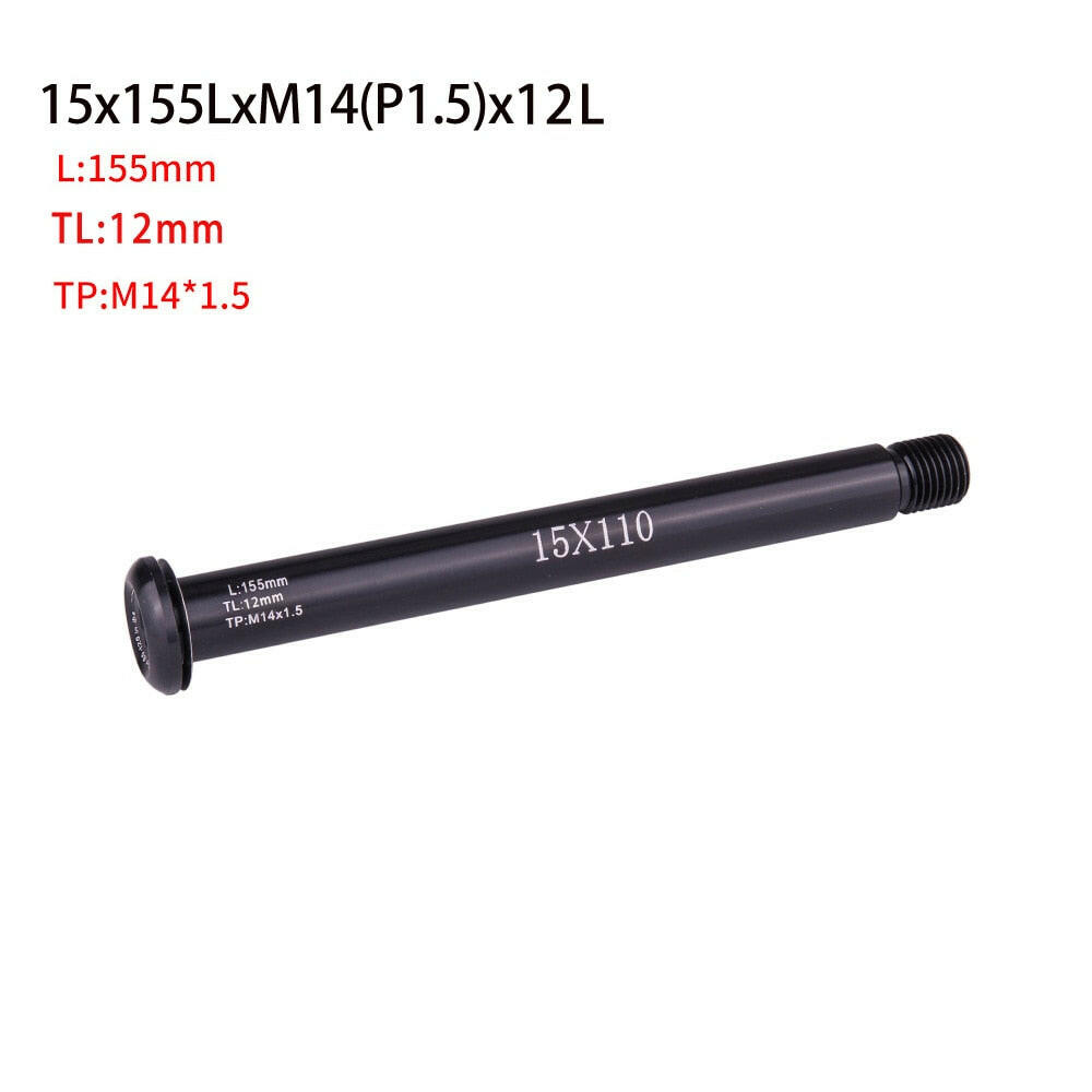 ZTTO MTB Thru axle Road Bike Shaft Front hub Rear hub Skewers 12mm 15mm Wheel Axis Hub Shaft 15x100 12x142 12x100 12x148 15x110-WAYBIKER