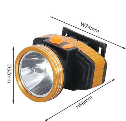 Super Bright LED Headlamp100-250V Zoomable Headlight Head Torch Flashlight Head lamp by battery for Fishing Hunting Camping-WAYBIKER