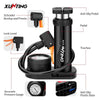 Xunting Mini Bike Foot Pump MAX 140PSI with Gauge Presta Schrader Valve with Needle for Road Mountain Bicycle Pump-WAYBIKER
