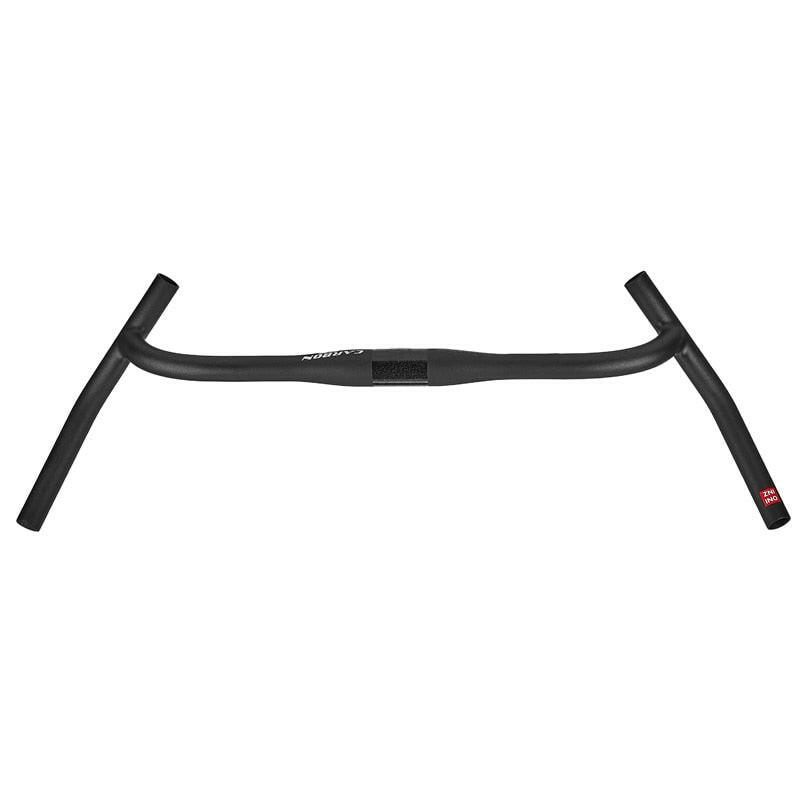 ZNIINO New Carbon Gravel H Handlebar Big Flare Bar Cycle Cross Road MTB Bike Handlebars Carbon Fiber Travelling Bicycle-WAYBIKER