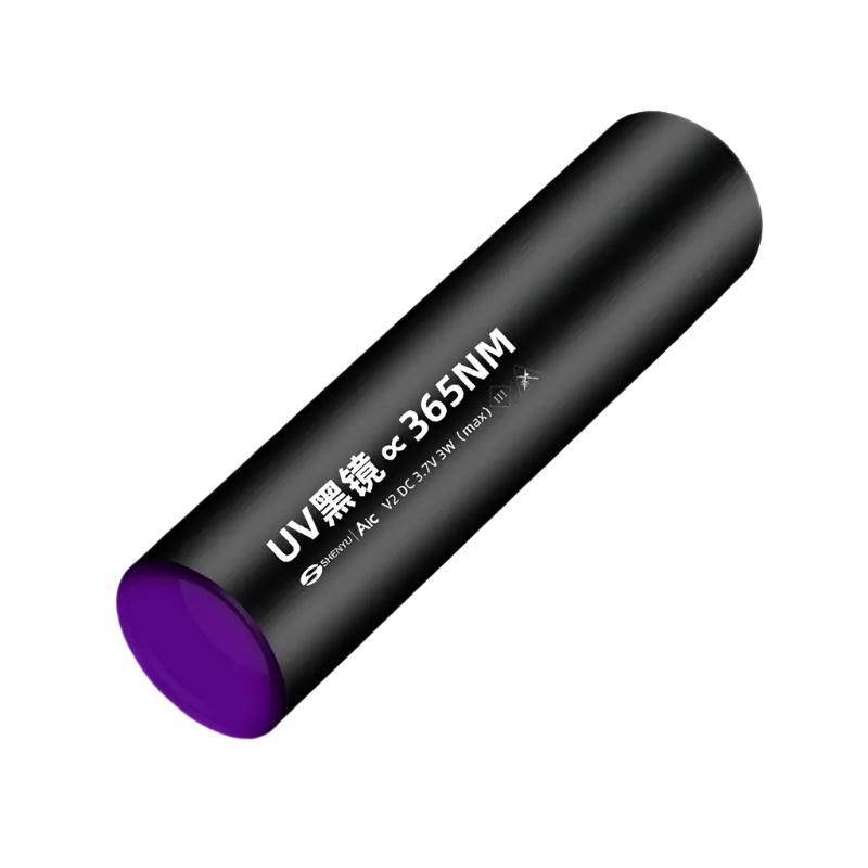 365NM MINI UV Ultraviolet LED Flashlight for Pet Moss Detector Portable UV Black Light for Cat Dog Stains Bed Bug Moldy Food-WAYBIKER