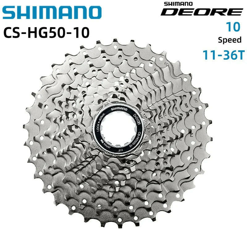 Shimano DEORE HYPERGLIDE CS-HG500 10 Speed Road Cassette 12-28T 11-25T/32T/34T CS-HG50-10 11-36T MTB Cassette Sprocket Freewheel-WAYBIKER