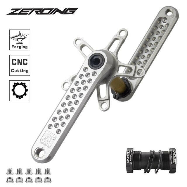 ZEROING 130BCD Road Bike Crankset GXP Bicycle Hollowtech BCD130 Spiders Adapter CNC Crank Folding Bicycle Crank 5 Claw Chainring-WAYBIKER