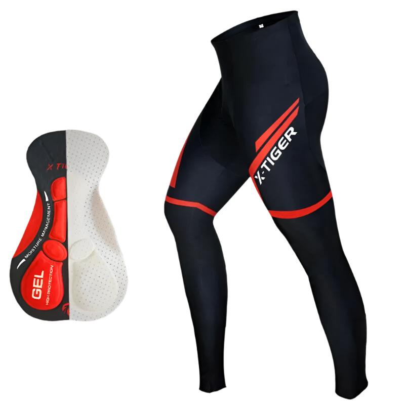 X-TIGER Cycling Pants Spring Autumn Coolmax Cycling Trousers with 5D Gel Pad Riding Bicycle Pants 100% Lycra Pantalon MTB-WAYBIKER