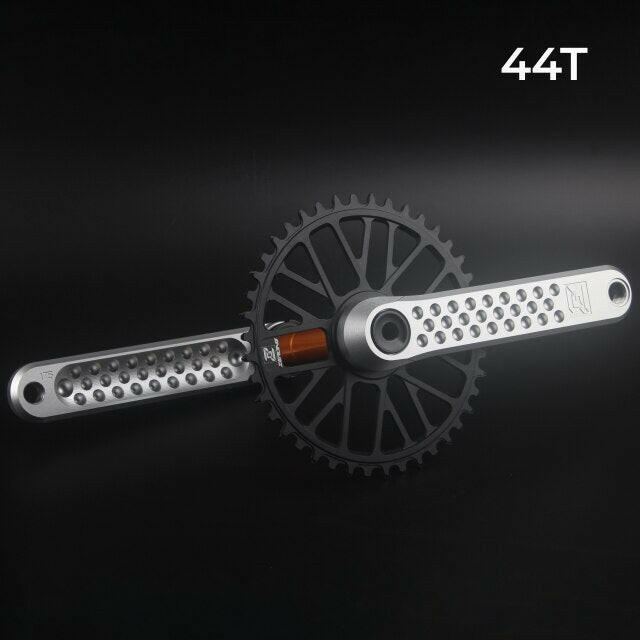 ZEROING Road Folding Bicycle Crankset 10/11/12speed GXP Single Chainring 40/42/44/46/48T With Bracket Bottom BSA For Gravel Bike-WAYBIKER