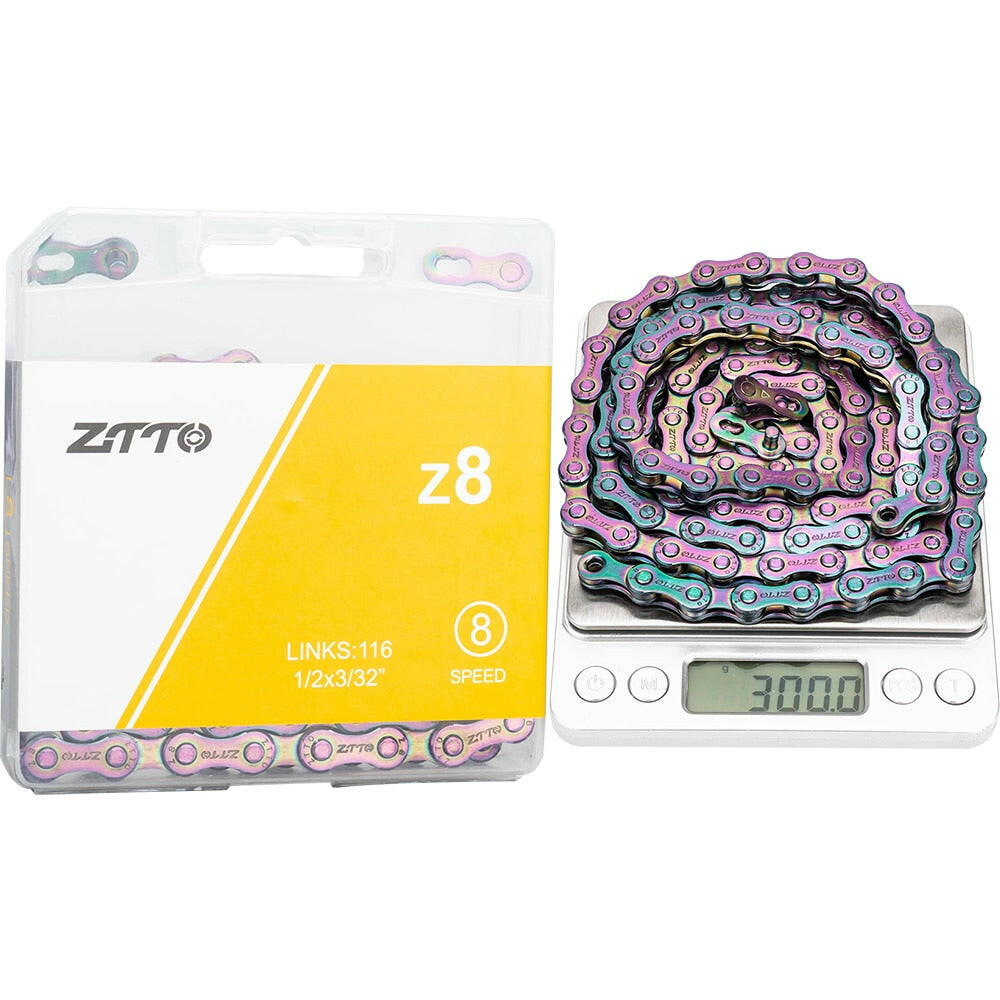 ZTTO ULT Bicycle 8 9 10 Speed Chain 116 Links MTB Road Bike Chains Power Lock High Quality 8S 9v 10v Current Cycling Accessories-WAYBIKER